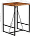 vidaXL - Bartafel - 70x70x106 - cm - massief - gerecycled - hout