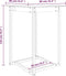 vidaXL - Bartafel - 80x80x110 - cm - massief - grenenhout - honingbruin