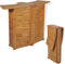 vidaXL - Bartafel - inklapbaar - 155x53x105 - cm - massief - teakhout