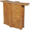 vidaXL - Bartafel - inklapbaar - 155x53x105 - cm - massief - teakhout
