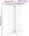 vidaXL - Bartafel - inklapbaar - 90x65x105 - cm - massief - teakhout