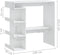 vidaXL - Bartafel - met - opbergrek - 100x50x101,5 - cm - bewerkt - hout - wit