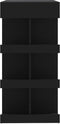 vidaXL - Bartafel - met - opbergrek - 100x50x101,5 - cm - bewerkt - hout - zwart
