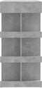 vidaXL - Bartafel - met - opbergrek - 100x50x101,5 - cm - bewerkt - hout - betongrijs