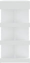 vidaXL - Bartafel - met - opbergrek - 100x50x101,5 - cm - bewerkt - hout - wit