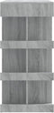 vidaXL - Bartafel - met - opbergrek - 100x50x101,5 - cm - grijs - sonoma