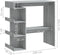 vidaXL - Bartafel - met - opbergrek - 100x50x101,5 - cm - grijs - sonoma