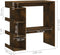 vidaXL - Bartafel - met - opbergrek - 100x50x101,5 - cm - hout - gerookt - eiken