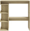 vidaXL - Bartafel - met - opbergrek - 100x50x101,5 - cm - hout - sonoma - eiken