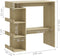 vidaXL - Bartafel - met - opbergrek - 100x50x101,5 - cm - hout - sonoma - eiken