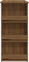 vidaXL - Bartafel - met - opbergrek - 102x50x103,5 - cm - bewerkt - hout - bruin - eiken