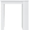 vidaXL - Bartafel - met - opbergrek - 102x50x103,5 - cm - hoogglans - wit