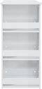 vidaXL - Bartafel - met - opbergrek - 102x50x103,5 - cm - hoogglans - wit