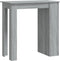 vidaXL - Bartafel - met - opbergrek - 102x50x103,5 - cm - hout - grijs - sonoma