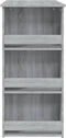 vidaXL - Bartafel - met - opbergrek - 102x50x103,5 - cm - hout - grijs - sonoma