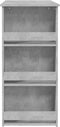 vidaXL - Bartafel - met - opbergrek - 102x50x103,5 - cm - spaanplaat - betongrijs