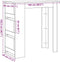 vidaXL - Bartafel - met - opbergrek - 102x50x103,5 - cm - zwart - eikenkleurig