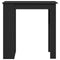 vidaXL - Bartafel - met - opbergrek - 102x50x103,5 - cm - zwart - eikenkleurig