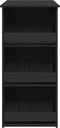 vidaXL - Bartafel - met - opbergrek - 102x50x103,5 - cm - zwart - eikenkleurig