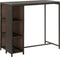 vidaXL - Bartafel - met - opbergrek - 120x60x110 - cm - poly - rattan - bruin