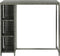 vidaXL - Bartafel - met - opbergrek - 120x60x110 - cm - poly - rattan - grijs