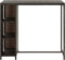 vidaXL - Bartafel - met - opbergrek - 120x60x110 - cm - poly - rattan - bruin