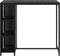 vidaXL - Bartafel - met - opbergrek - 120x60x110 - cm - poly - rattan - zwart