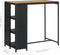 vidaXL - Bartafel - met - opbergrek - 120x60x110 - cm - poly - rattan - zwart