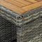 vidaXL - Bartafel - met - opbergrek - 120x60x110 - cm - poly - rattan - grijs