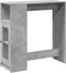 vidaXL - Bartafel - met - rekken - 101x40x103,5 - cm - bewerkt - hout - betongrijs