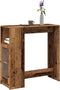 vidaXL - Bartafel - met - rekken - 101x40x103,5 - cm - bewerkt - hout - oud - houtkleur