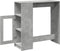 vidaXL - Bartafel - met - rekken - 101x40x103,5 - cm - bewerkt - hout - betongrijs