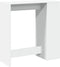 vidaXL - Bartafel - met - rekken - 101x40x103,5 - cm - bewerkt - hout - wit