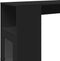 vidaXL - Bartafel - met - rekken - 101x40x103,5 - cm - bewerkt - hout - zwart
