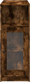 vidaXL - Bartafel - met - rekken - 101x40x103,5 - cm - bewerkt - hout - gerookt - eiken