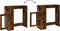 vidaXL - Bartafel - met - rekken - 101x40x103,5 - cm - bewerkt - hout - gerookt - eiken