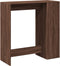 vidaXL - Bartafel - met - rekken - 101x40x103,5 - cm - bewerkt - hout - bruin - eiken
