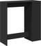vidaXL - Bartafel - met - rekken - 101x40x103,5 - cm - bewerkt - hout - zwart