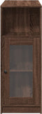 vidaXL - Bartafel - met - rekken - 101x40x103,5 - cm - bewerkt - hout - bruin - eiken