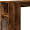 vidaXL - Bartafel - met - rekken - 101x40x103,5 - cm - bewerkt - hout - gerookt - eiken
