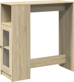 vidaXL - Bartafel - met - rekken - 101x40x103,5 - cm - hout - sonoma - eikenkleur