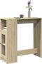 vidaXL - Bartafel - met - rekken - 101x40x103,5 - cm - hout - sonoma - eikenkleur