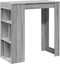 vidaXL - Bartafel - met - rekken - 102x50x103,5 - cm - bewerkt - hout - grijs - sonoma