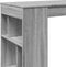 vidaXL - Bartafel - met - rekken - 102x50x103,5 - cm - bewerkt - hout - grijs - sonoma