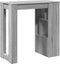 vidaXL - Bartafel - met - rekken - 102x50x103,5 - cm - bewerkt - hout - grijs - sonoma