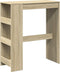 vidaXL - Bartafel - met - rekken - 90x40x103,5 - cm - hout - sonoma - eikenkleur
