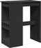 vidaXL - Bartafel - met - rekken - 90x47,5x103,5 - cm - bewerkt - hout - zwart