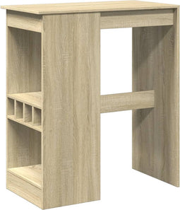 vidaXL - Bartafel - met - rekken - 90x47,5x103,5 - cm - bewerkt - hout - sonoma - eiken