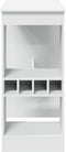 vidaXL - Bartafel - met - rekken - 90x47,5x103,5 - cm - bewerkt - hout - wit
