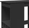 vidaXL - Bartafel - met - rekken - 90x47,5x103,5 - cm - bewerkt - hout - zwart